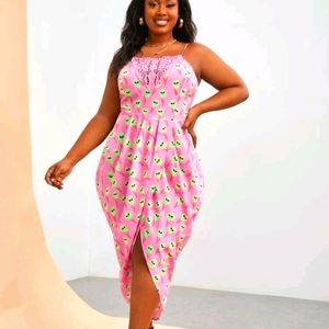 NWOT Alien ice cream pink sundress shein plus size - 16, no stretch
